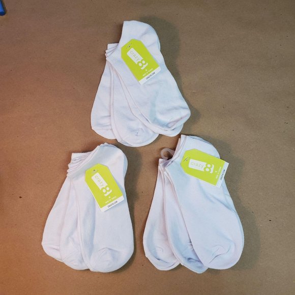 Crazy 8 Ankle Socks 9 Pack Medium 13-2 White - Picture 1 of 5